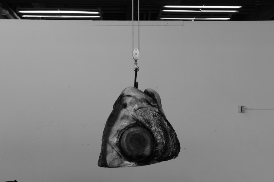 Fresh Off The Boat, 22x27x30, paper mache